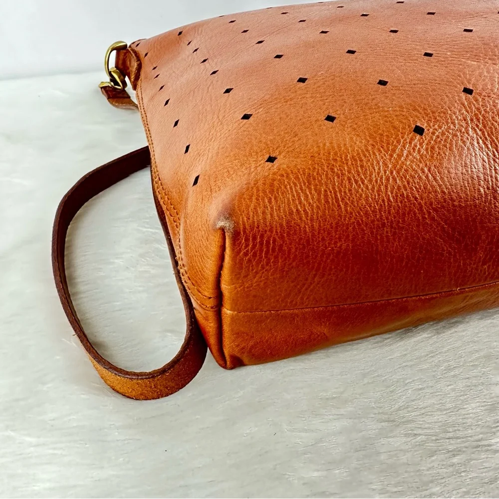 Madewell Brown Perforated Crossbody Bag - Picture 5 of 16
